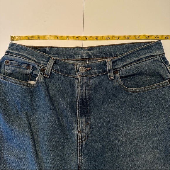 Lev’s Vintage 2000s Y2K Women’s 505 Straight Leg Blue Jeans - Size 12 - Picture 6 of 16